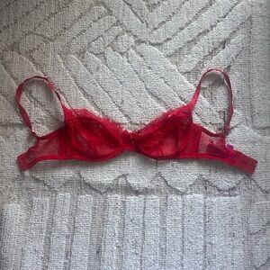 Agent Provocateur Vibrant Red Lace Bra